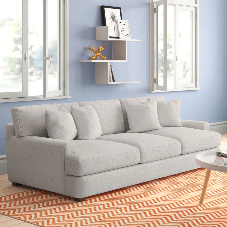 Emilio 90'' Recessed Arm Sofa with Reversible Cushions | Wayfair North America