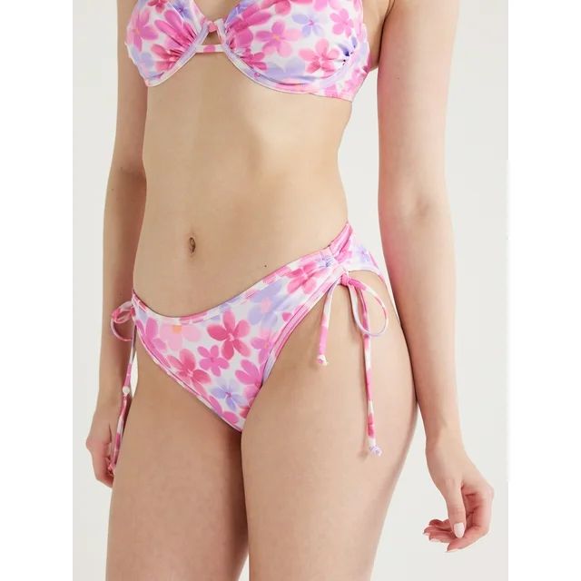 No Boundaries Juniors' Side Ruched Bikini Bottoms, Sizes XS-XL | Walmart (US)