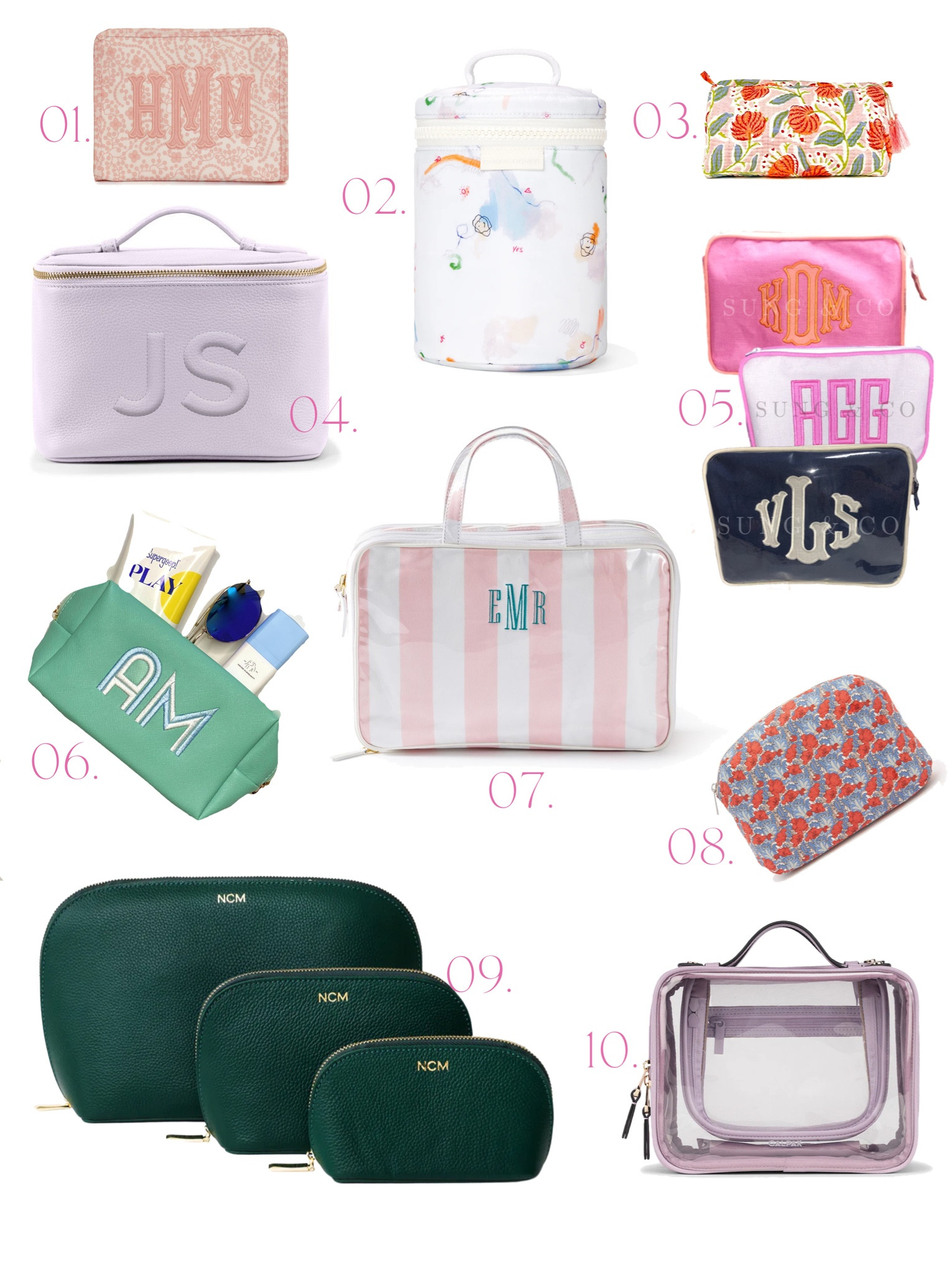 Cute cosmetics bags 

#LTKtravel #LTKSeasonal #LTKbeauty