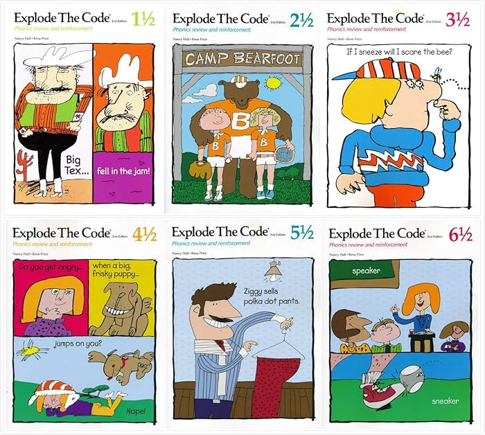 Explode the Code 1 1/2--6 1/2 Books SET (Phonics review and reinforcement) | Amazon (US)