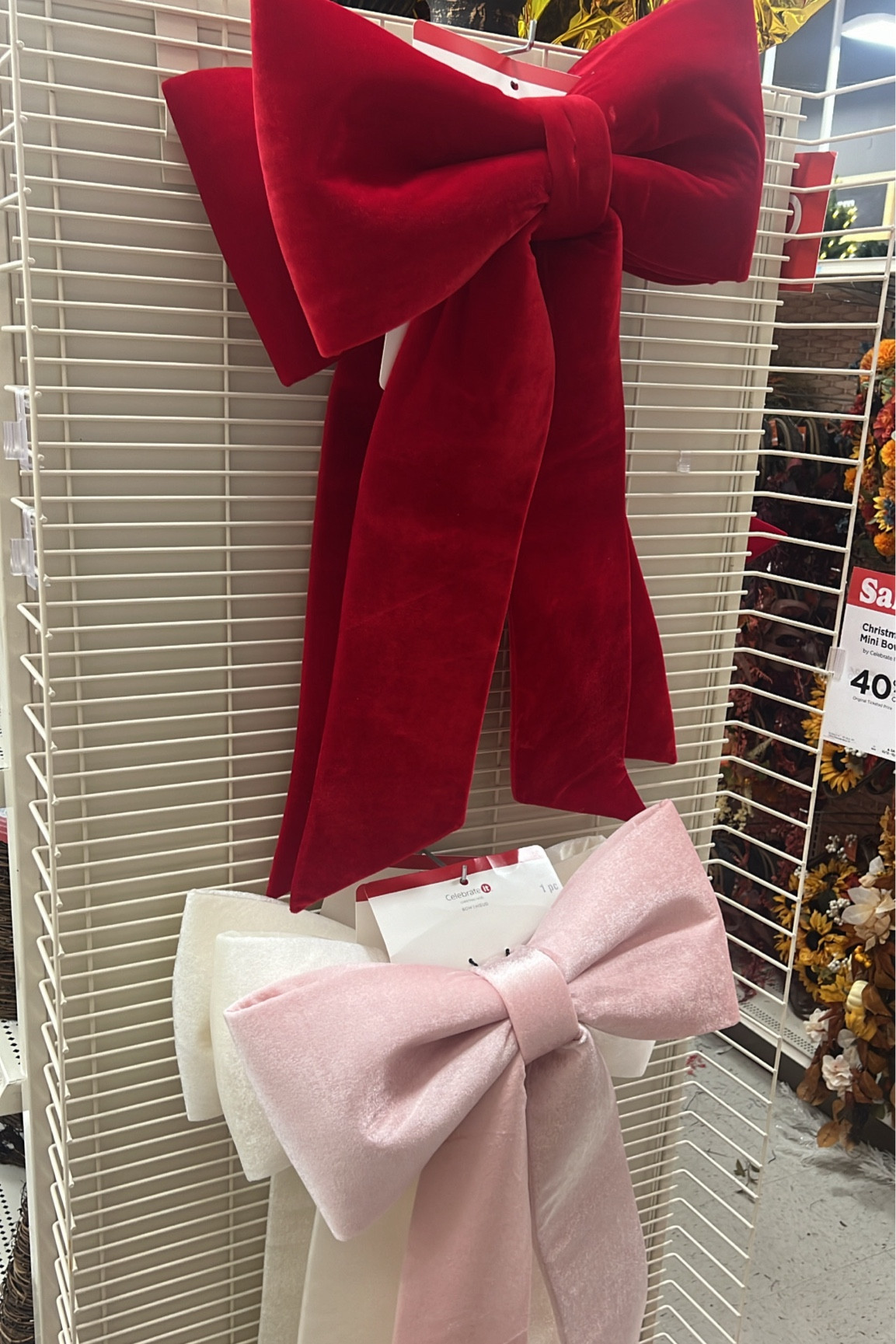Big structured bows at Michael’s! I want one for every piece of furniture in my home for Christmas time. Pink red and white, they are 30 inches and are 40% off online.

#LTKHome #LTKSeasonal #LTKHoliday
