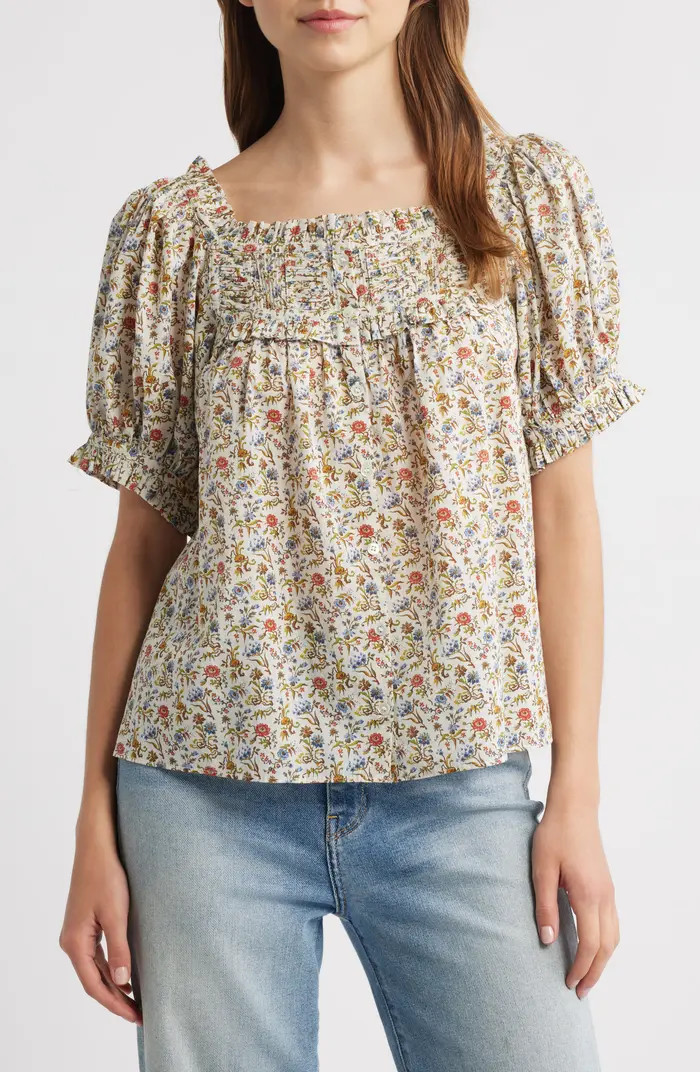 Farley Floral Peasant Top | Nordstrom