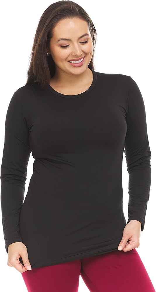 Thermajane Long Sleeve Thermal Shirts for Women Cold Weather, Womens Thermal Underwear Tops, Base... | Amazon (US)