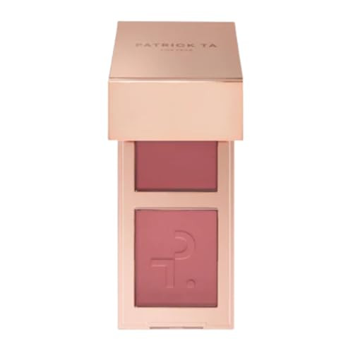 Patrick Ta Double-Take Mini Blush Duo, She Goes to the Gym, Cream and Powder, 0.25 Ounce, Natural Radiant Finish | Amazon (US)