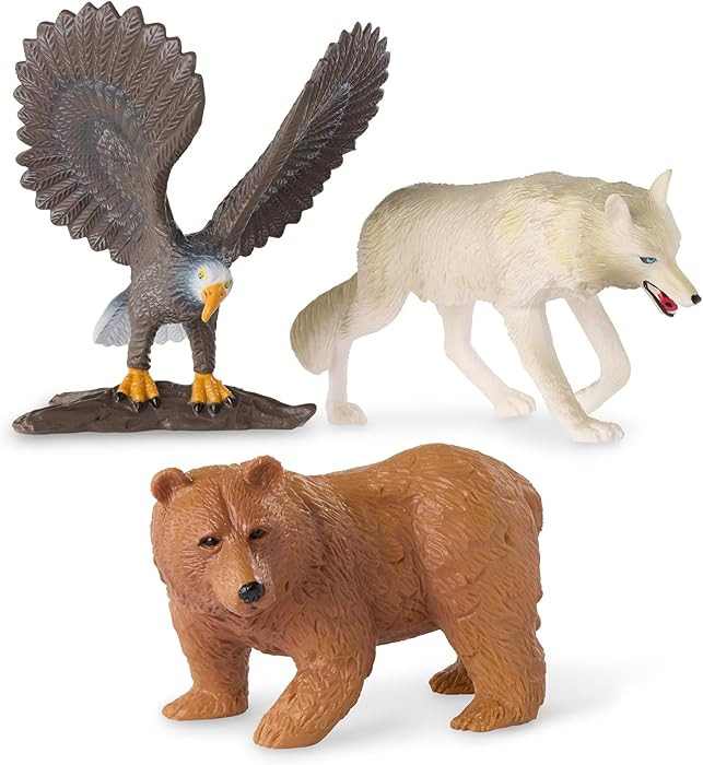Terra by Battat – 6 Pcs Forest Animal Figurines – Realistic Miniature Toys with Wolf, Fox, Ra... | Amazon (US)