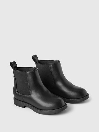 babyGap Vegan Leather Ankle Boots | Gap (CA)