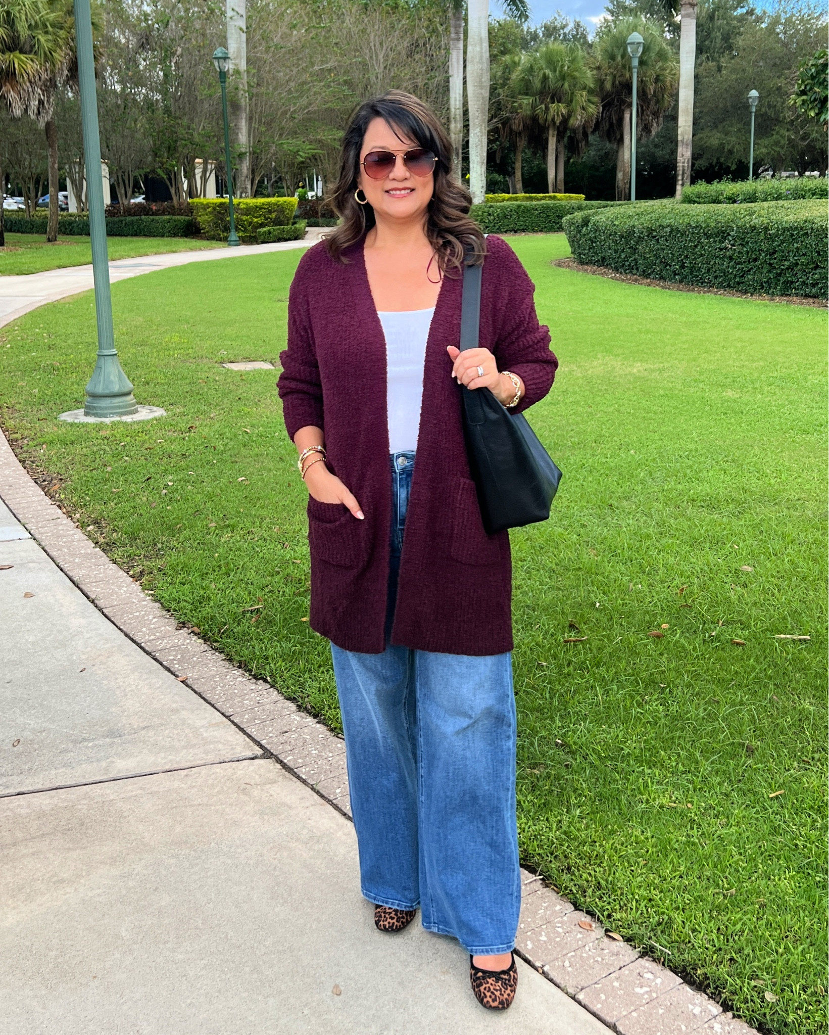 You know I love a good deal-and these two finds are proof you don’t have to spend a lot to look pulled together! Both pieces are under $23, and come in a ton of options. This super-soft burgundy cardigan feels cozy without being bulky, and the leopard print heels add just the right touch of fun. 🐆🍷

#LTKFindsUnder50 #LTKOver40 #LTKMidsize
