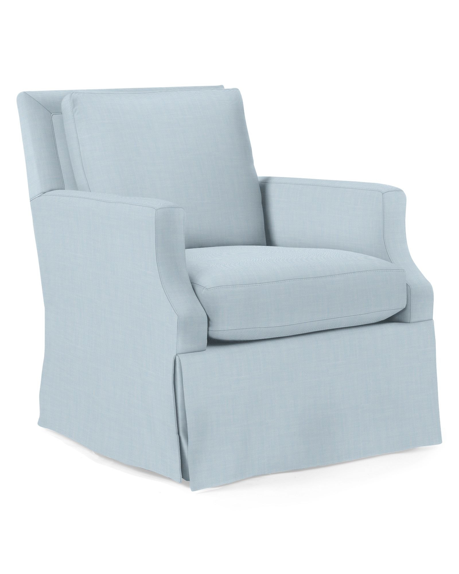 Grady Swivel Glider - Skirted | Serena and Lily