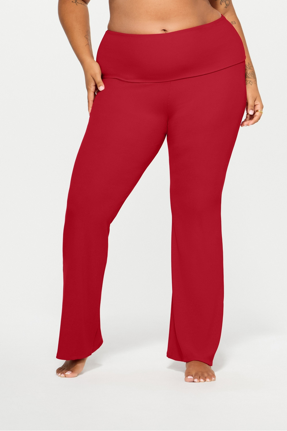 Soft Rib Foldover Pant | Fabletics