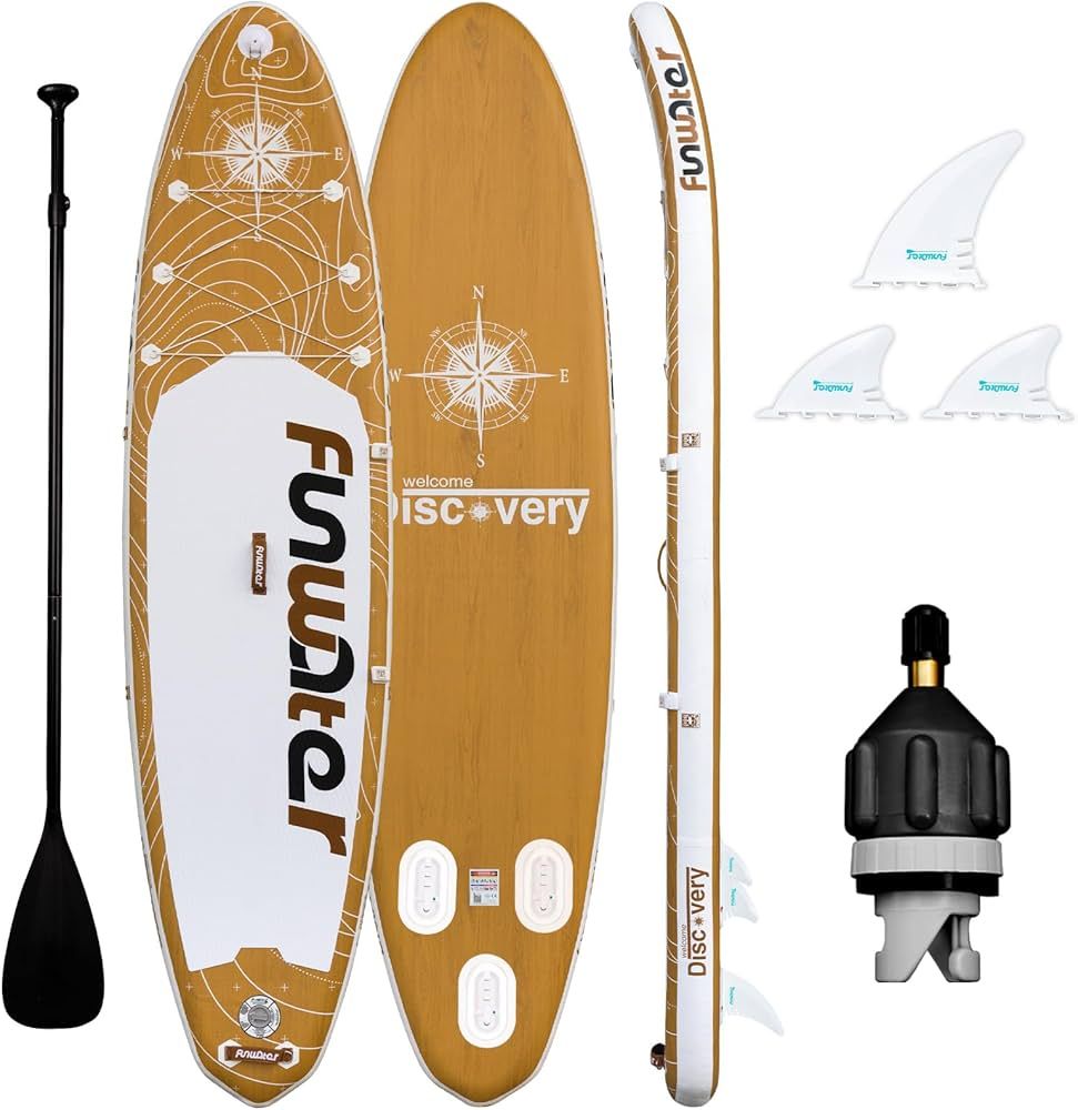 FunWater Inflatable Ultra-Light (17.6lbs) SUP for All Skill Levels Everything Included with Stand... | Amazon (US)