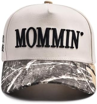 Women’s Mommin Trucker Hat – Vintage Two-Tone Ponytail Baseball Cap, Embroidered Adjustable H... | Amazon (US)