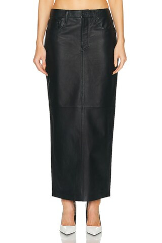 Leather Column Skirt | FWRD 