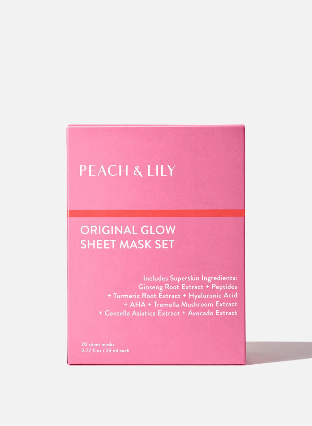 Original Glow Sheet Mask - 20 masks | Peach & Lily