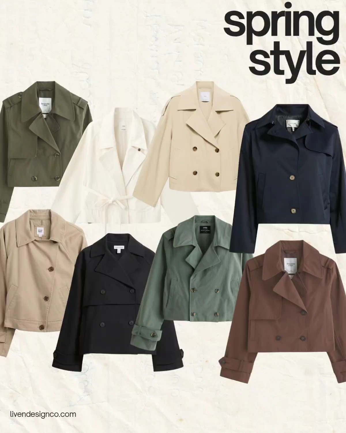 Cropped trench coat. Green trench. Spring style

#LTKSeasonal #LTKSaleAlert