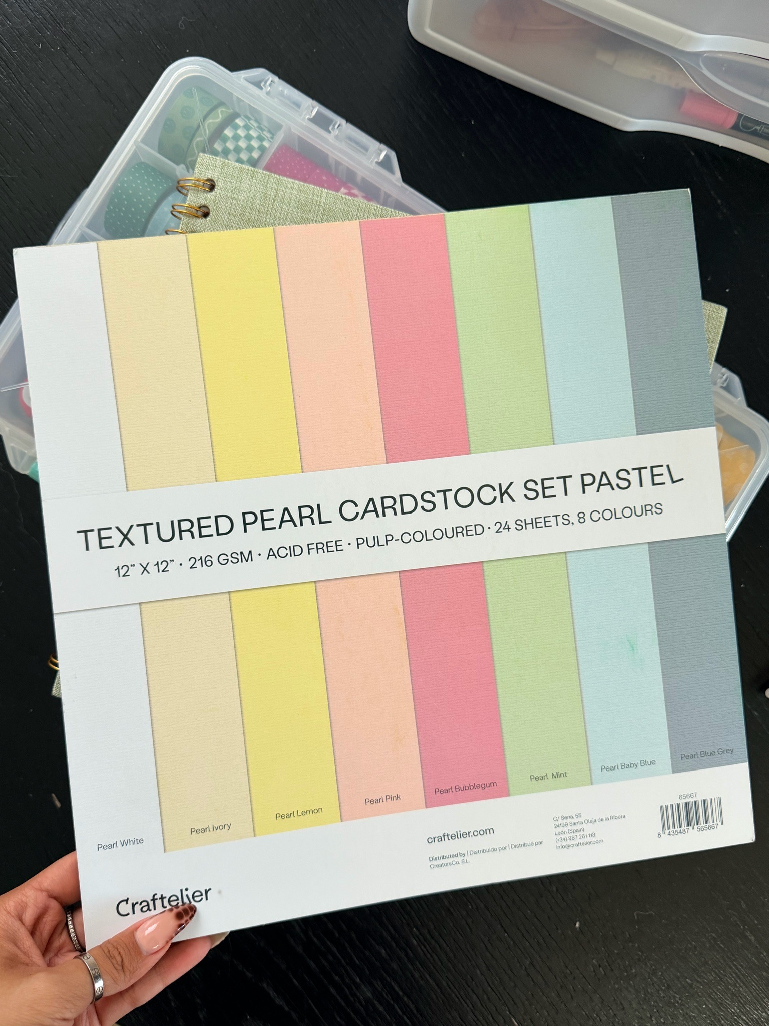 Texture card stock paper for scrapbooking