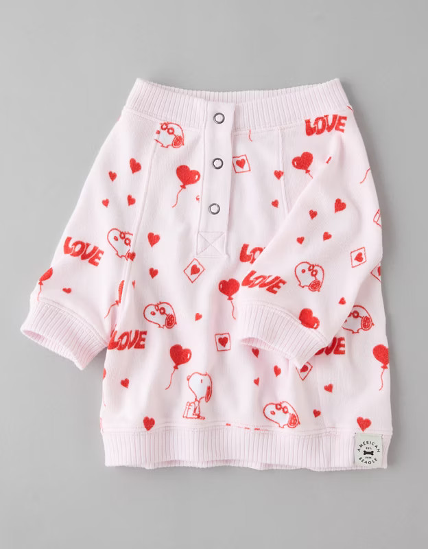 ABO Snoopy Valentine's Day Plush Dog PJ Set | American Eagle Outfitters (US & CA)