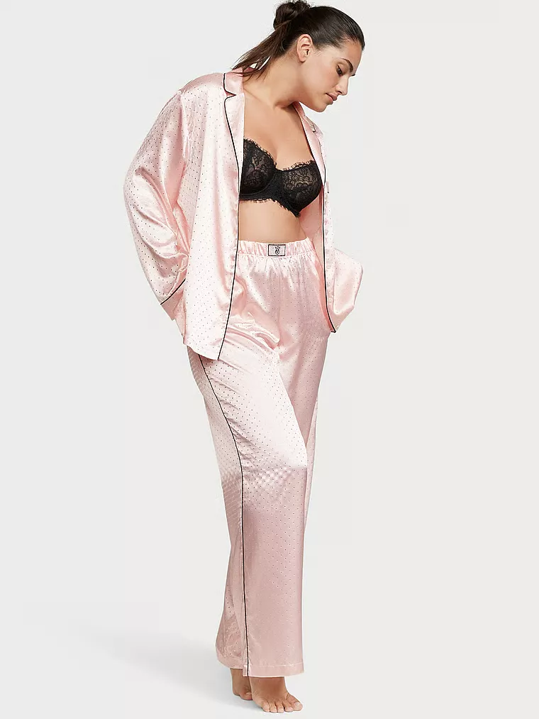 Dew Drop Satin Long Pajama Set curated on LTK