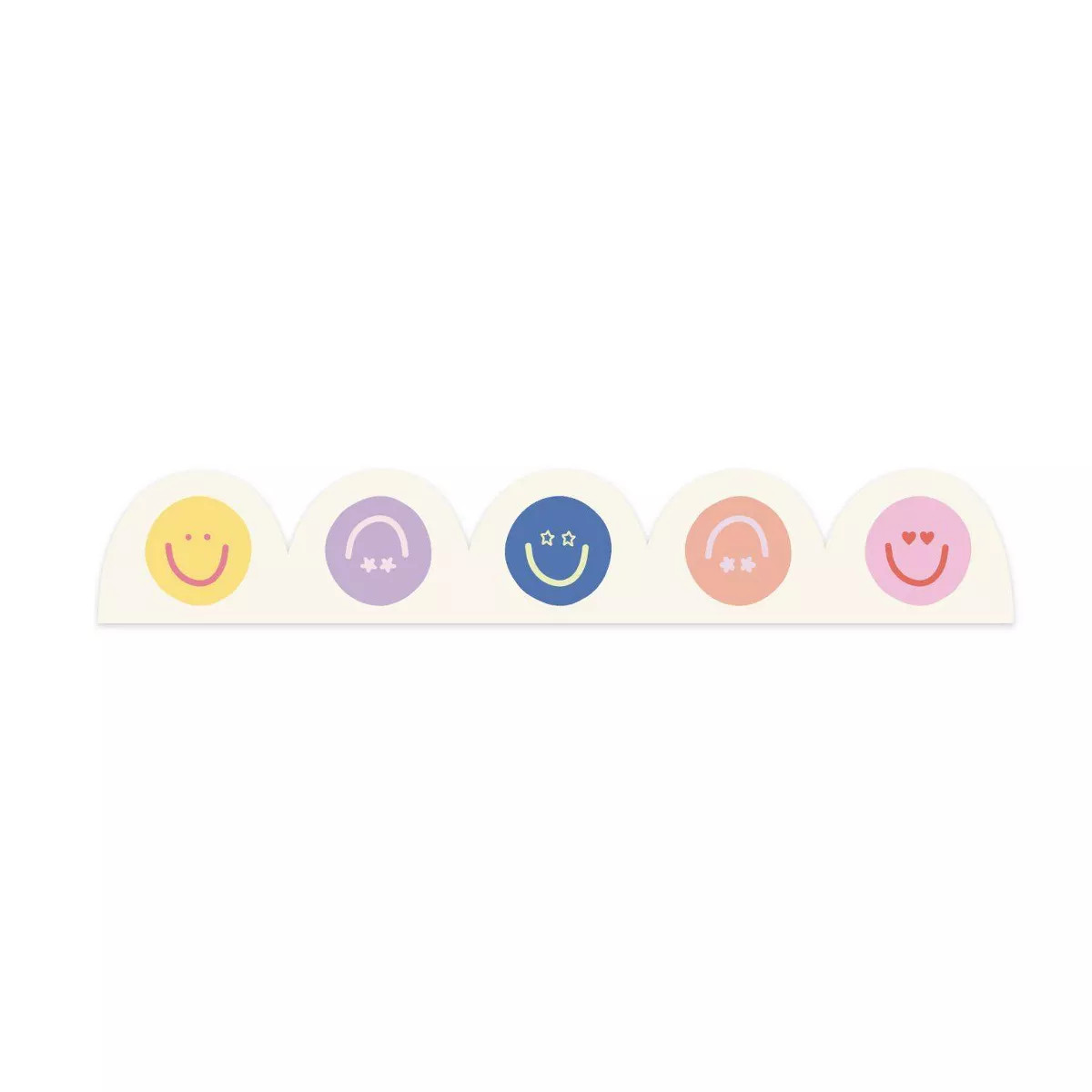 Callie Danielle Scalloped Bulletin Border Smileys Purple | Target