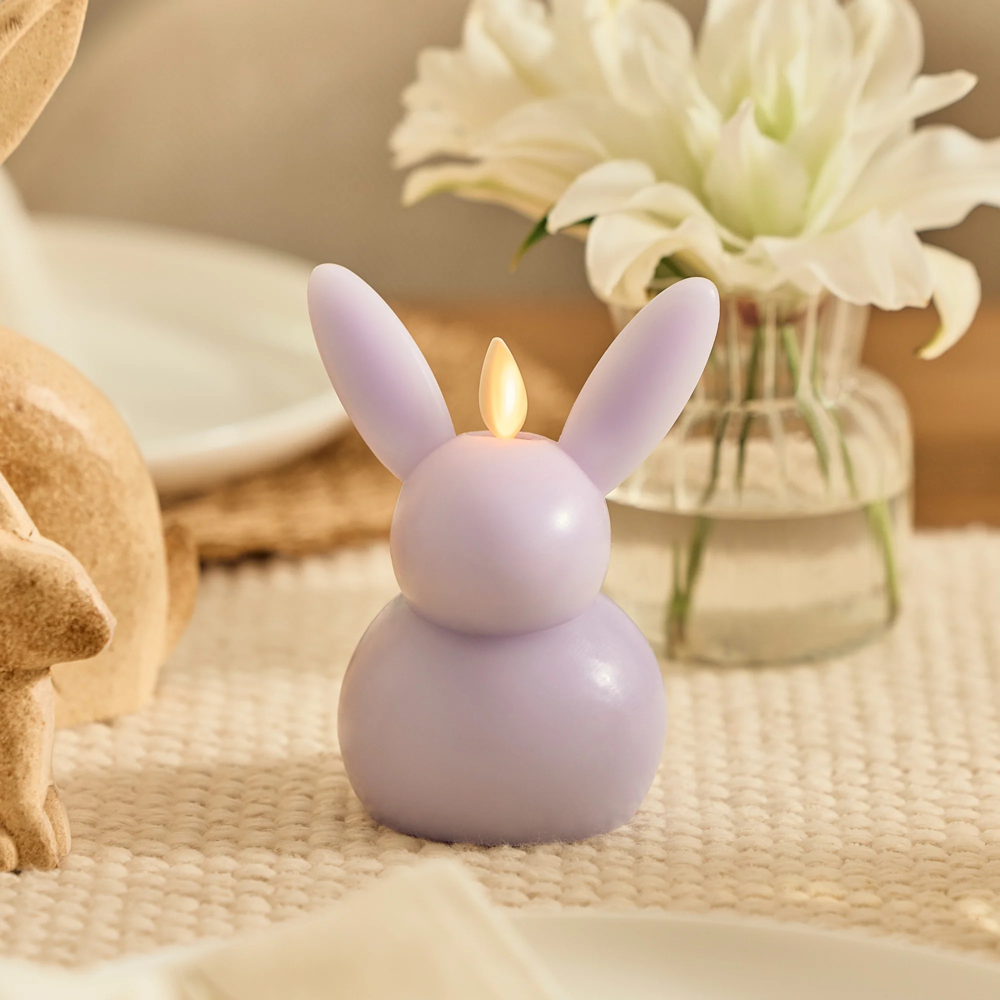 Gentle Lavender Flameless Candle Small Bunny | Luminara