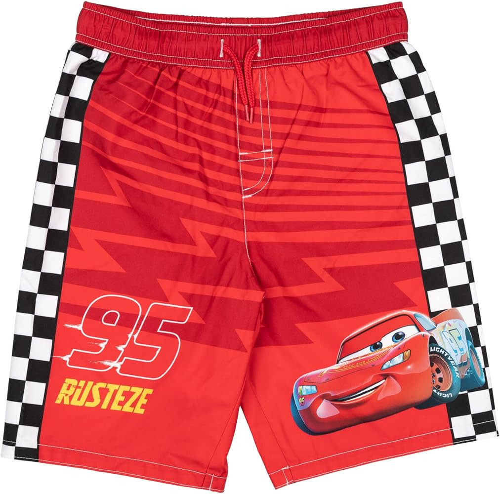 Disney Pixar Cars Lightning McQueen Swim Trunks Infant to Little Kid | Amazon (US)