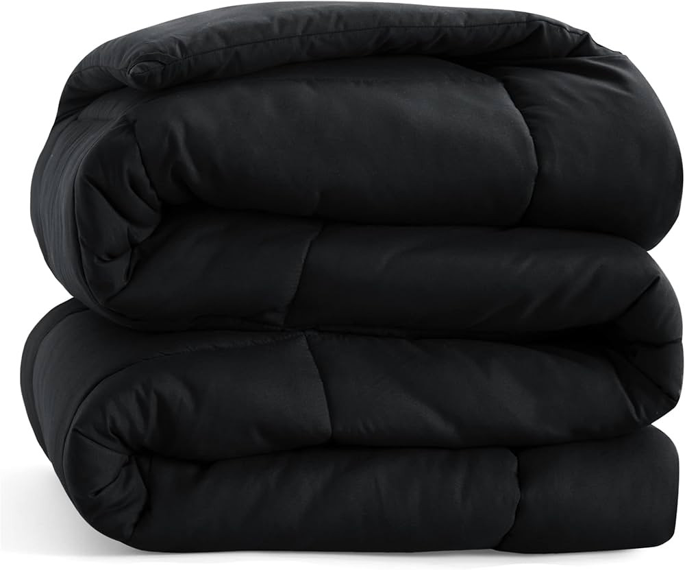 Bedsure Bedding Comforter Queen Black - All Season Quilted Down Alternative Comforter for Queen B... | Amazon (US)