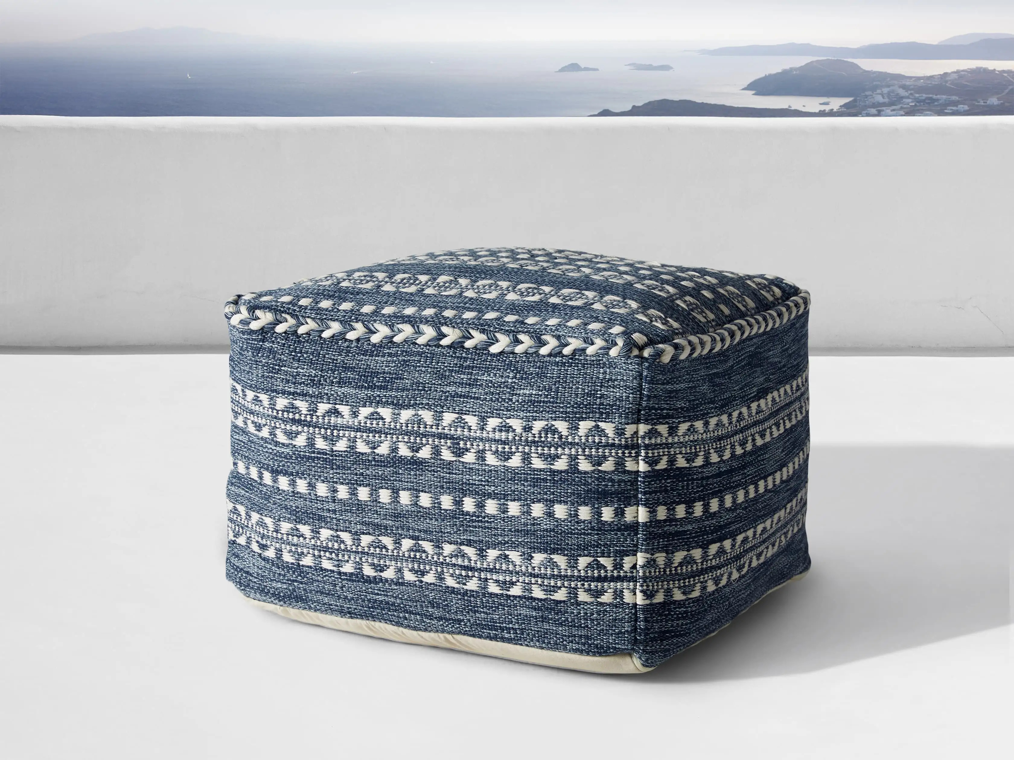 Nikko Indoor/Outdoor Pouf | Arhaus
