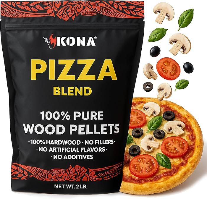 Kona Pizza Blend Wood Smoker Pellets, 100% Natural Hardwood - Rich Smoky Flavor - Ideal for Pizza... | Amazon (US)