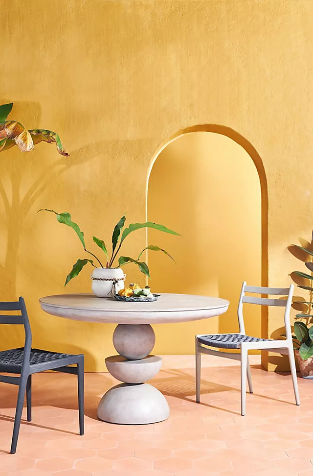 Sonali Cement Indoor/Outdoor Dining Table | Anthropologie (US)