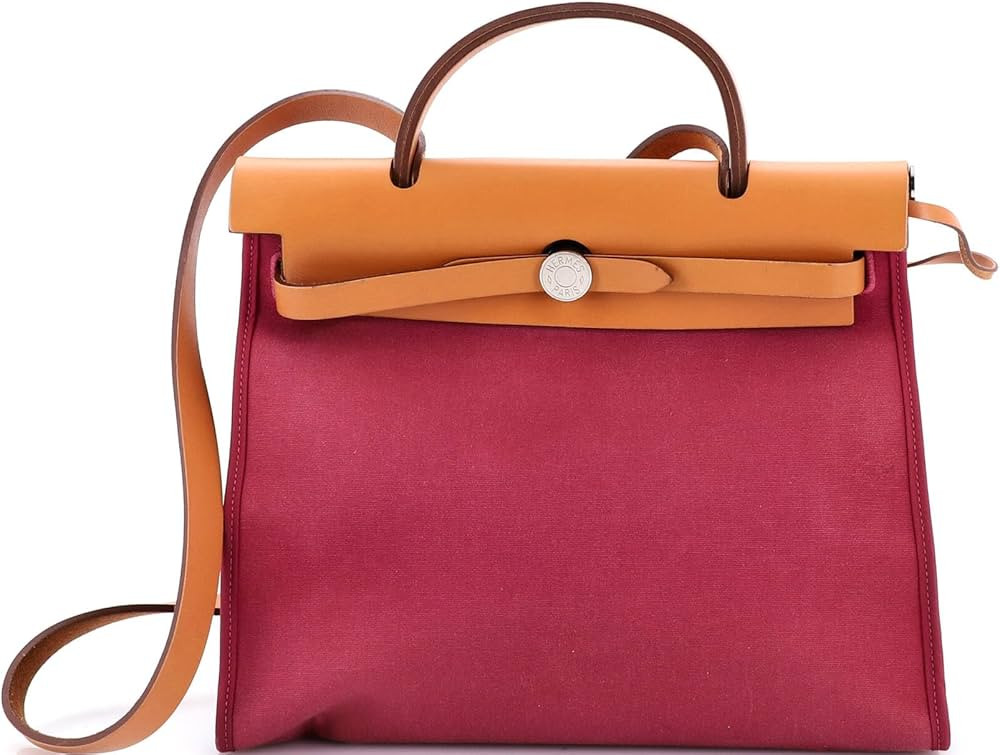 Pre-Loved Herbag Zip Leather and Toile 31, Tosca | Amazon (US)