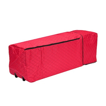 Holiday Living Red Collapsible Rolling Christmas Tree Storage Bag (For Trees 6-ft-9-ft Tall) | Lowe's