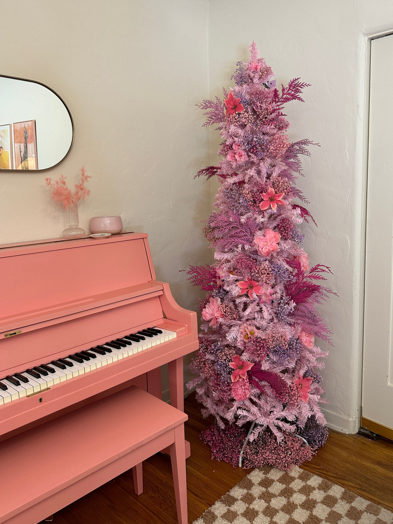 Went all in on a pink Christmas tree this year!! She’s on sale for only 61 dollars and fluffs out pretty nicely! 

#LTKSeasonal #LTKGiftGuide #LTKHoliday
