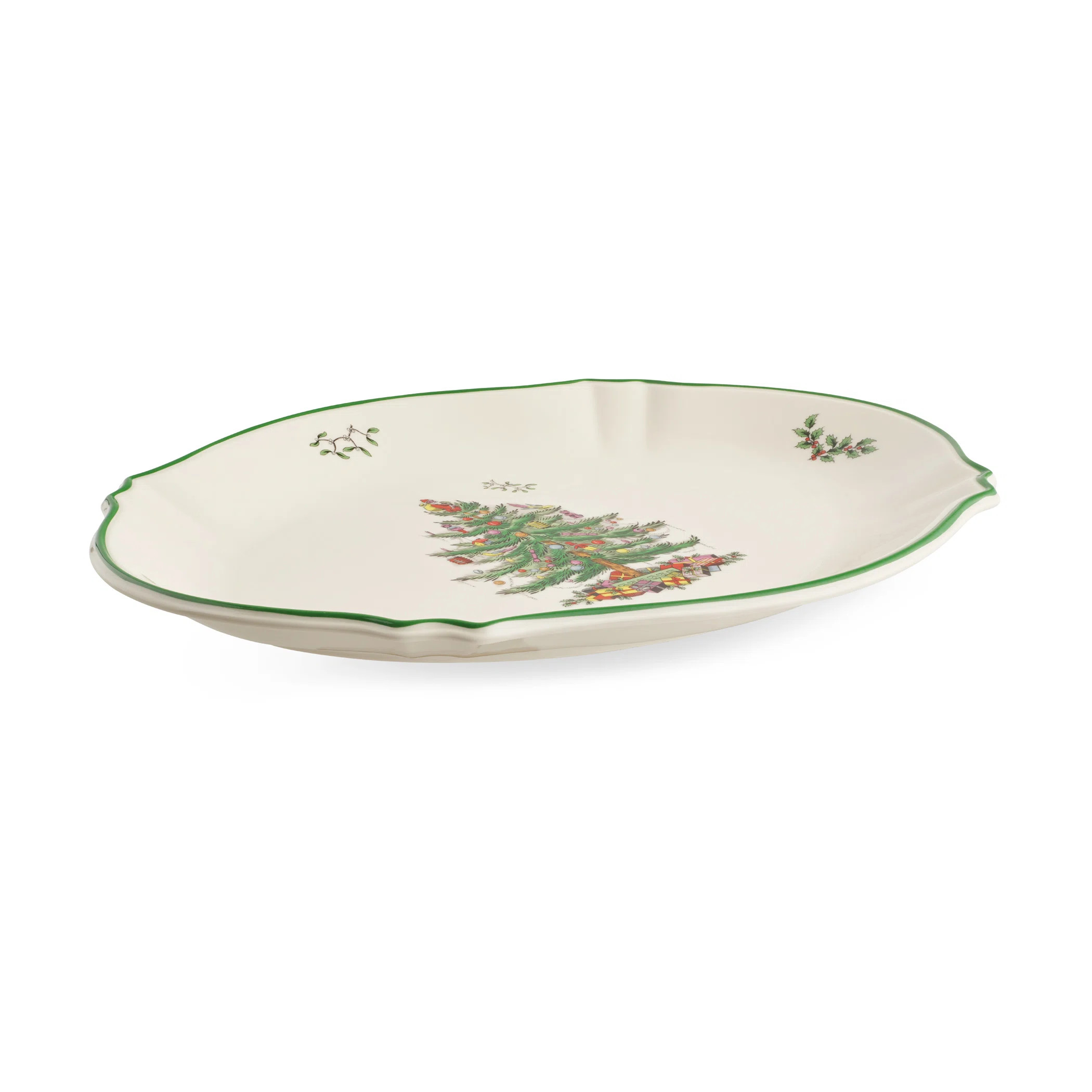 Spode Christmas Tree Oval Platter 17" W/Out Handles | Wayfair North America