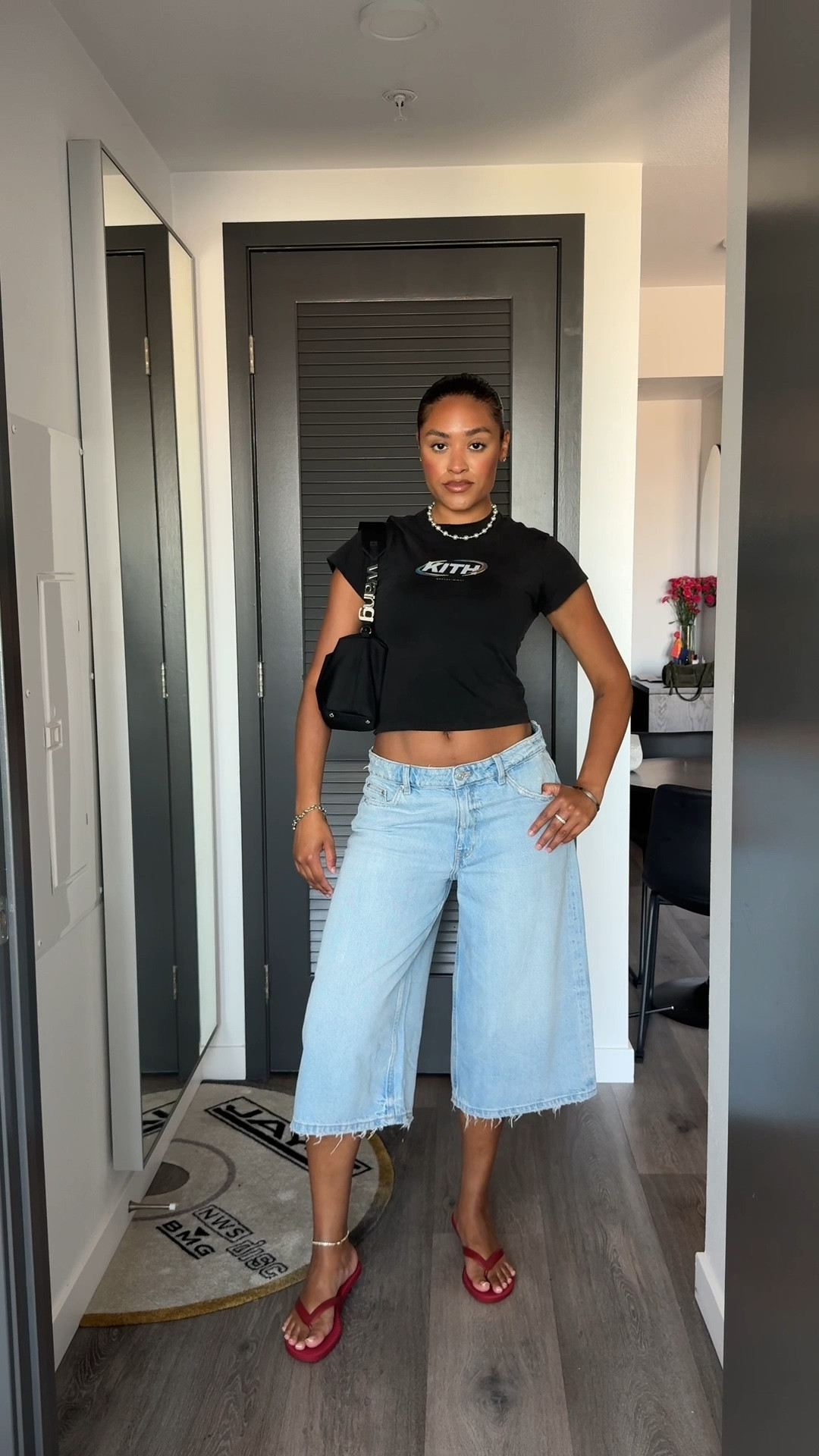 My shirt is from Kith but I linked some similar baby tees to complete the look. ❤️