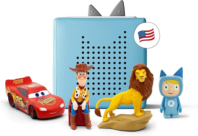 toniebox Blue Starter Set Bundle - Includes Creative, Woody from Toy Story, Simba from Disney's T... | Amazon (US)