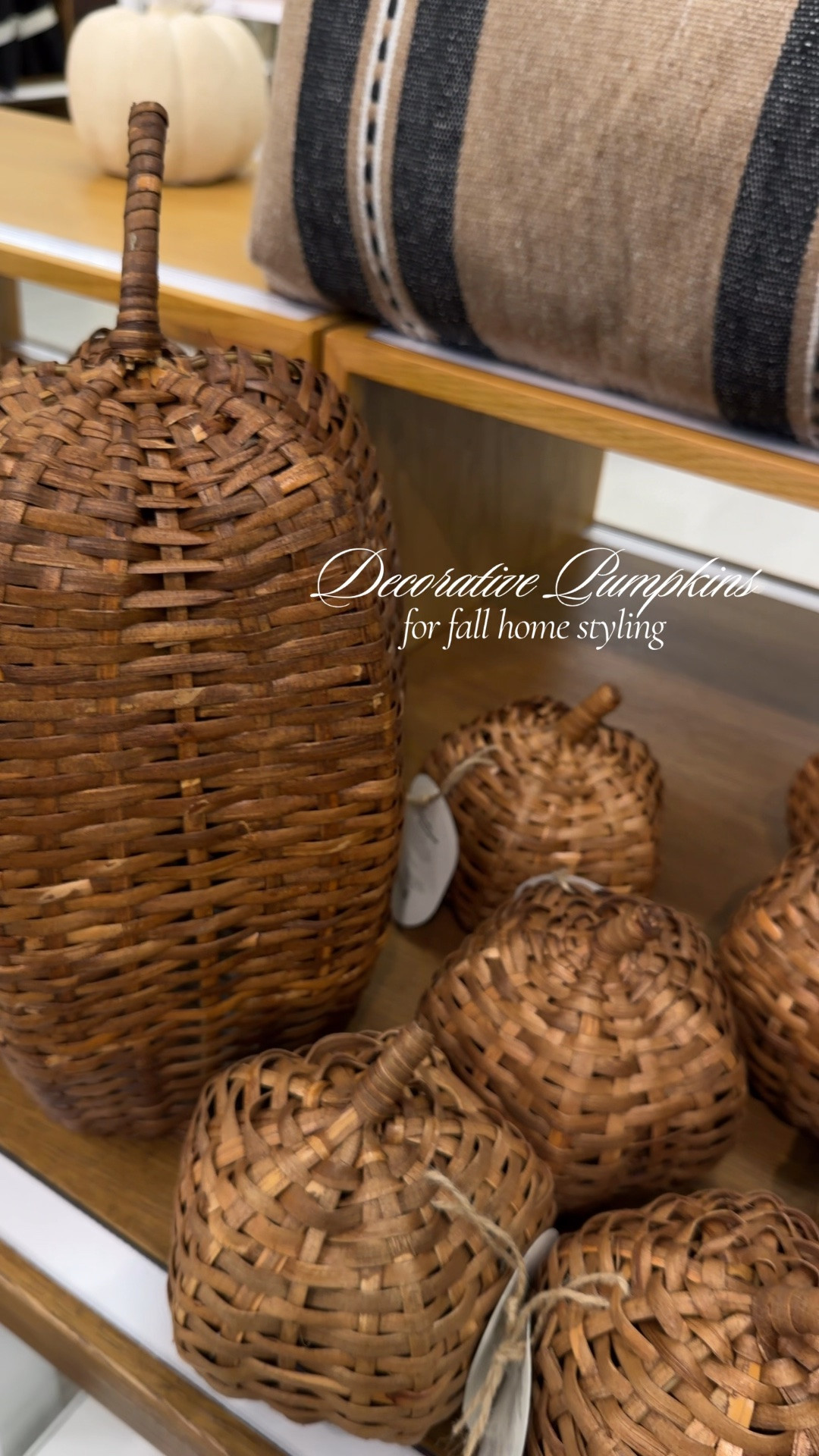 Love these decorative pumpkins I found at Target! They come in three different sizes, and are the perfect way to add simple touches of fall around your home— on shelves, console tables, countertops, etc. Bonus, they’re also kid-friendly if picked up 🤪

#LTKHome #LTKSeasonal