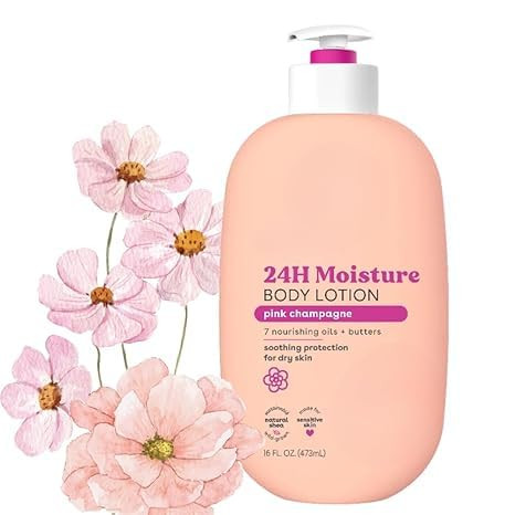 Shea Butter Body Lotion for Dry Skin – Pink Champagne Scent – 16 fl oz | Deep Moisturizing, F... | Amazon (US)
