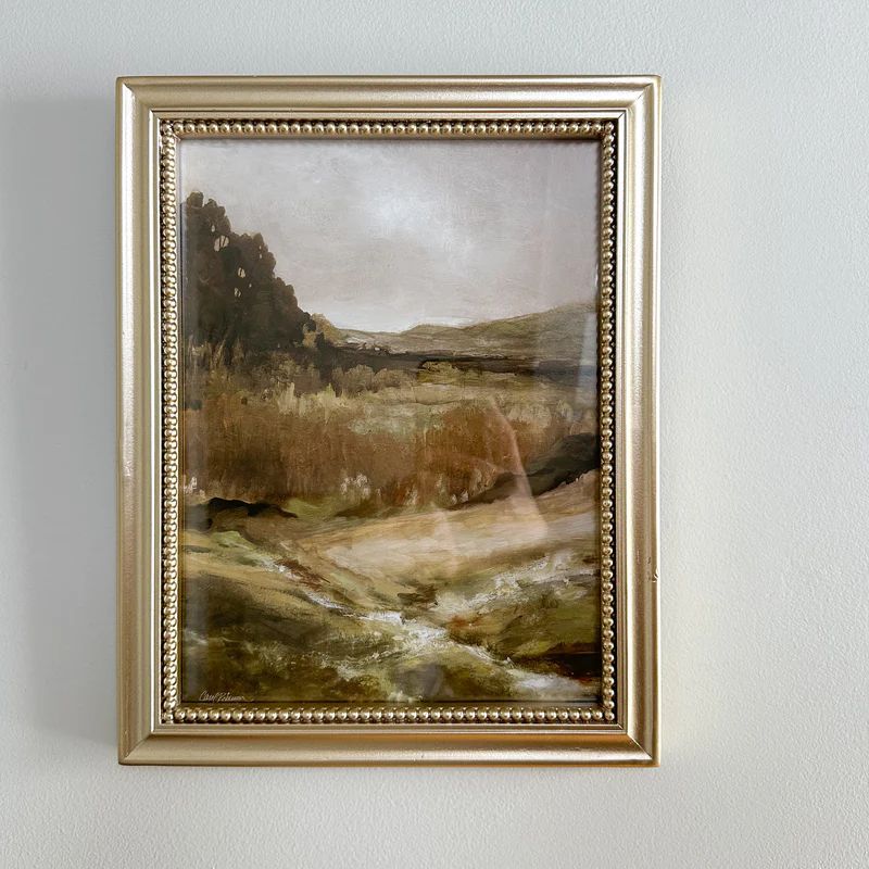 Gold Framed Landscape Art | Purple Rose Home