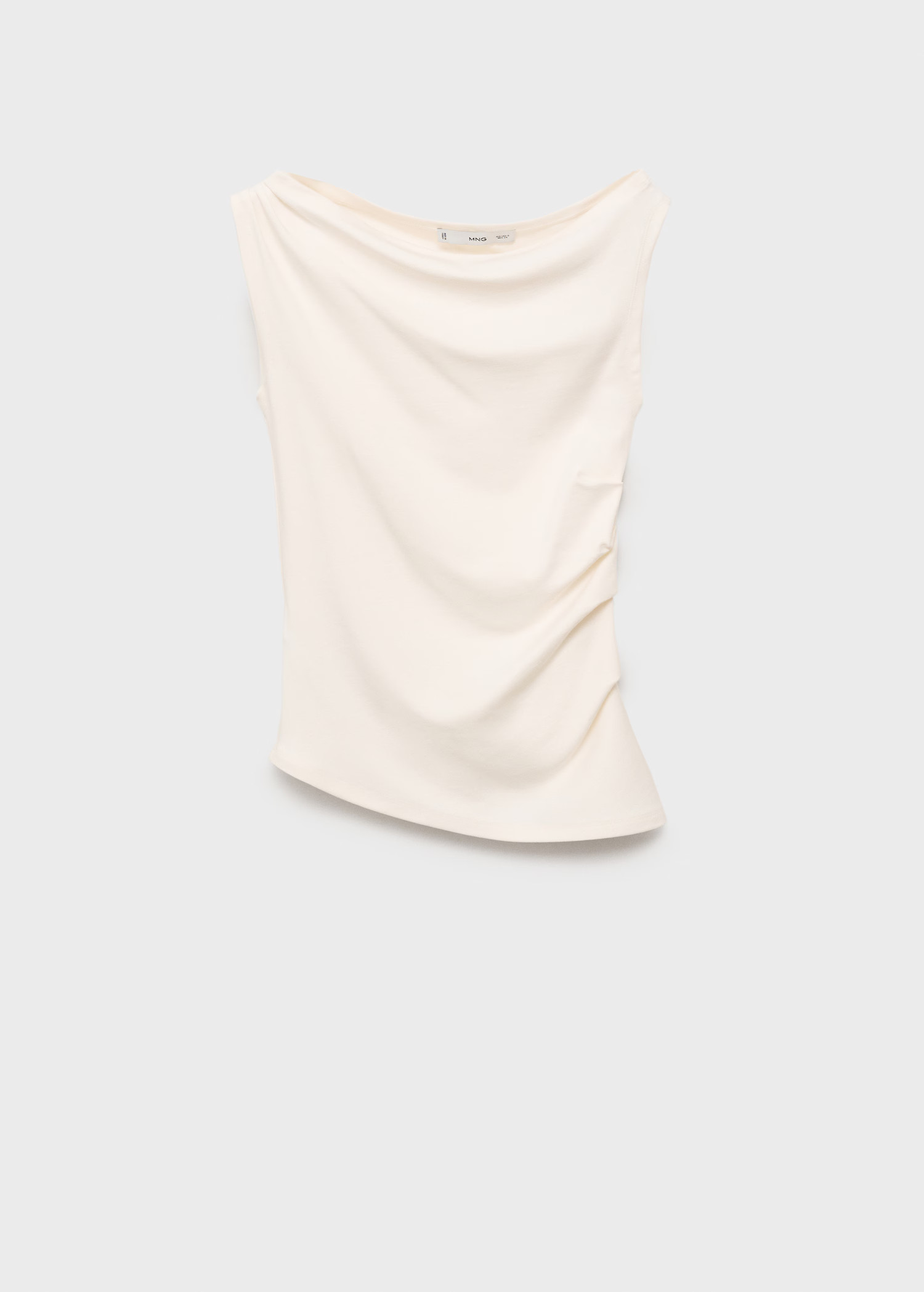 Asymmetrical modal top - Women | MANGO United Kingdom | MANGO (UK)