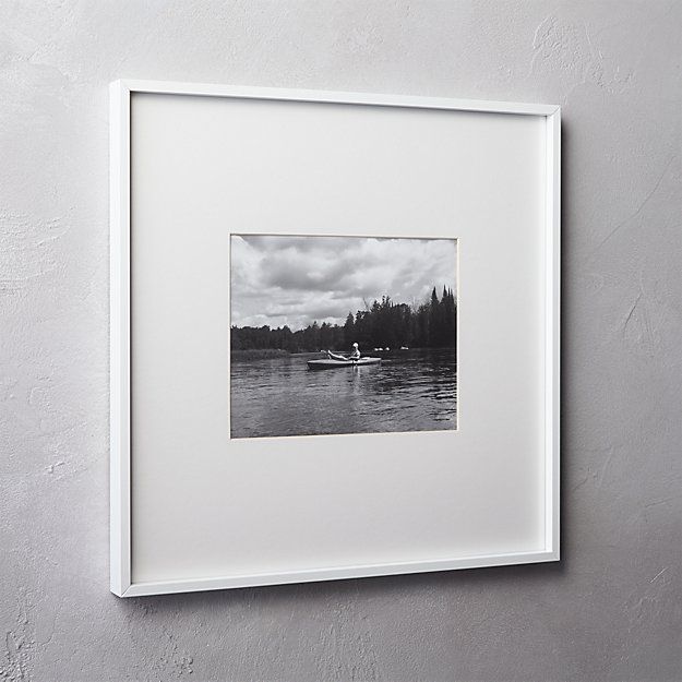 gallery white 8x10 picture frame | CB2