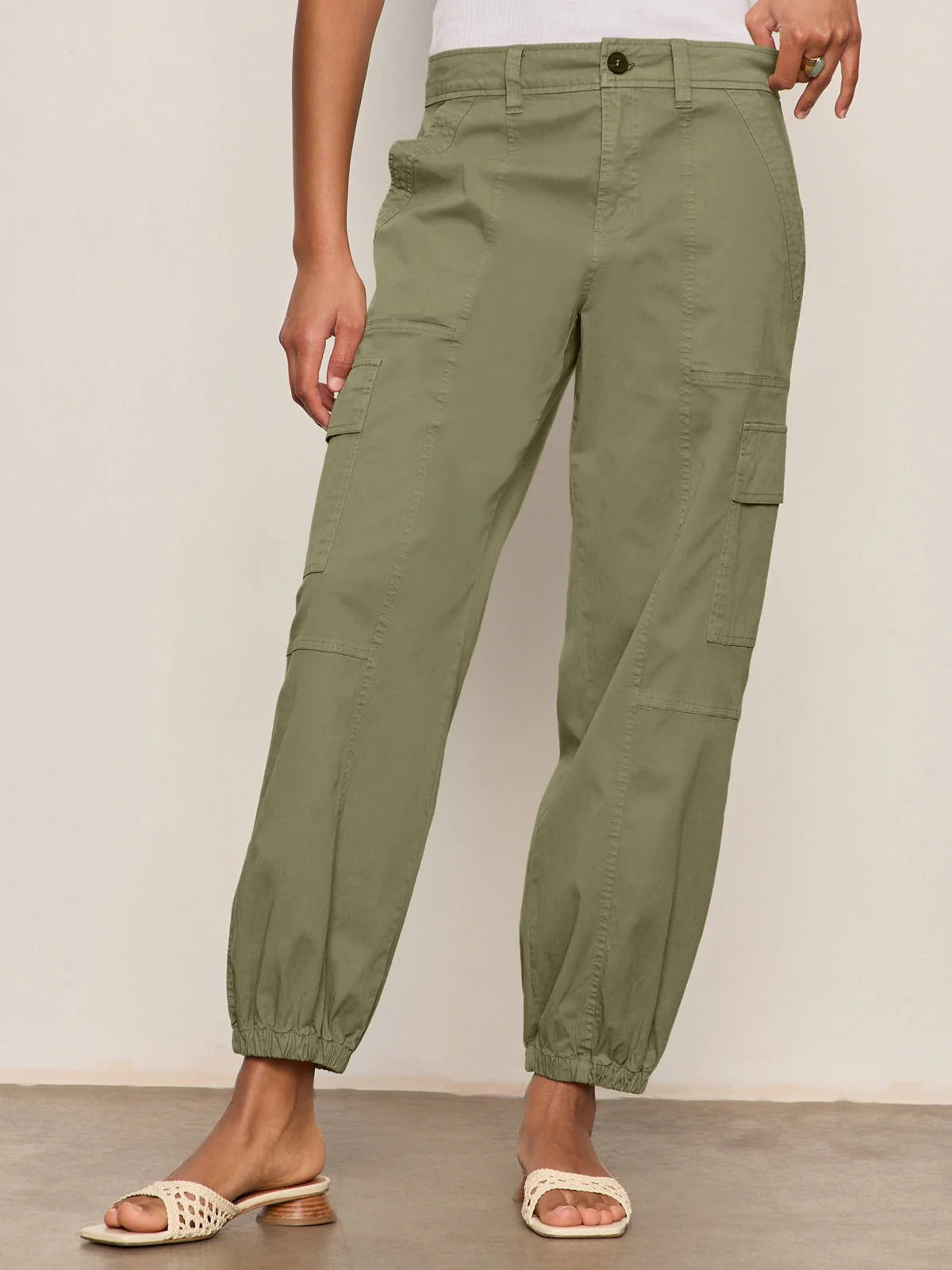 VISTA PANT COVERT GREEN | Sanctuary Clothing