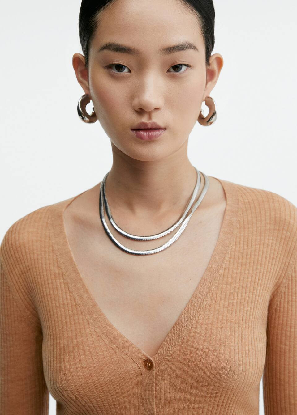 striped cardigan with jewel buttons -  Women | Mango USA | MANGO (US)