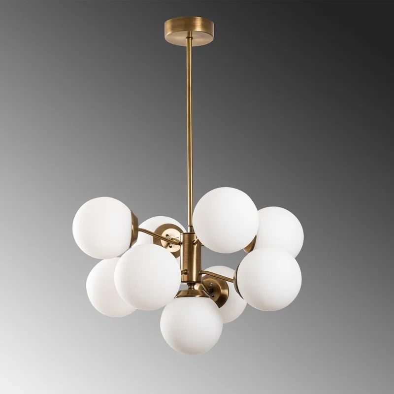 9 - Light Vintage/White Unique/Statement Pendant | Wayfair North America