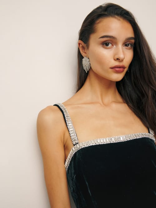 Pia Velvet Dress | Reformation (Global)
