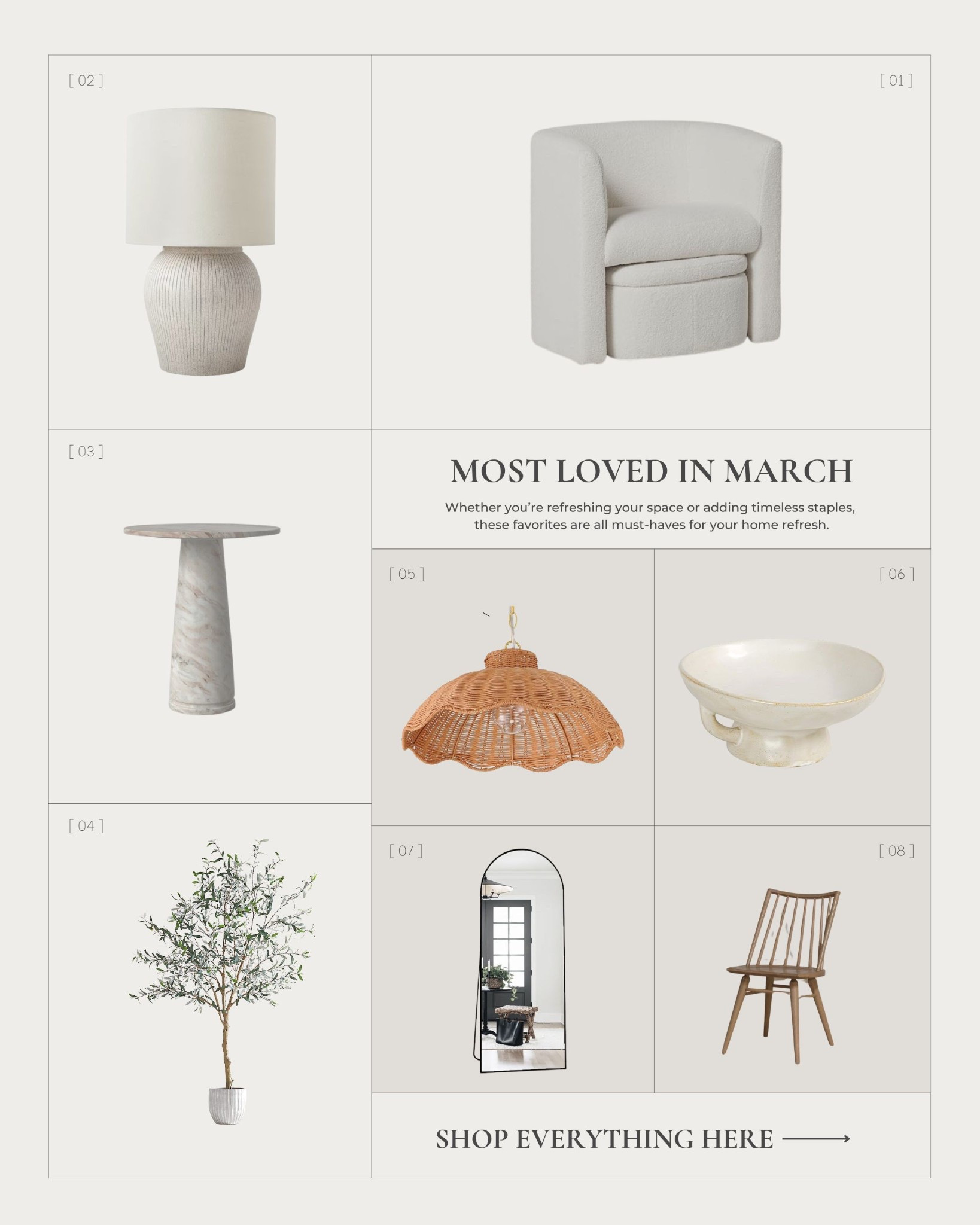 ✨HOME REFRESH✨ It’s amazing what a few well-chosen pieces can do to transform a space. A sculptural accent, soft neutral tones, and luxe textures—effortless yet elevated. If you’ve been craving a refresh, start with statement decor that blends sophistication with comfort.
Shop the look and bring a curated, high-end feel to your home—without the wait. 

#LTKhome #LTKRefresh #HomeRefresh #InteriorInspo #MyDomaine #FindItStyleIt #CurrentDesignSituation #LonnyLiving #ClassicWithATwist


#LTKHome