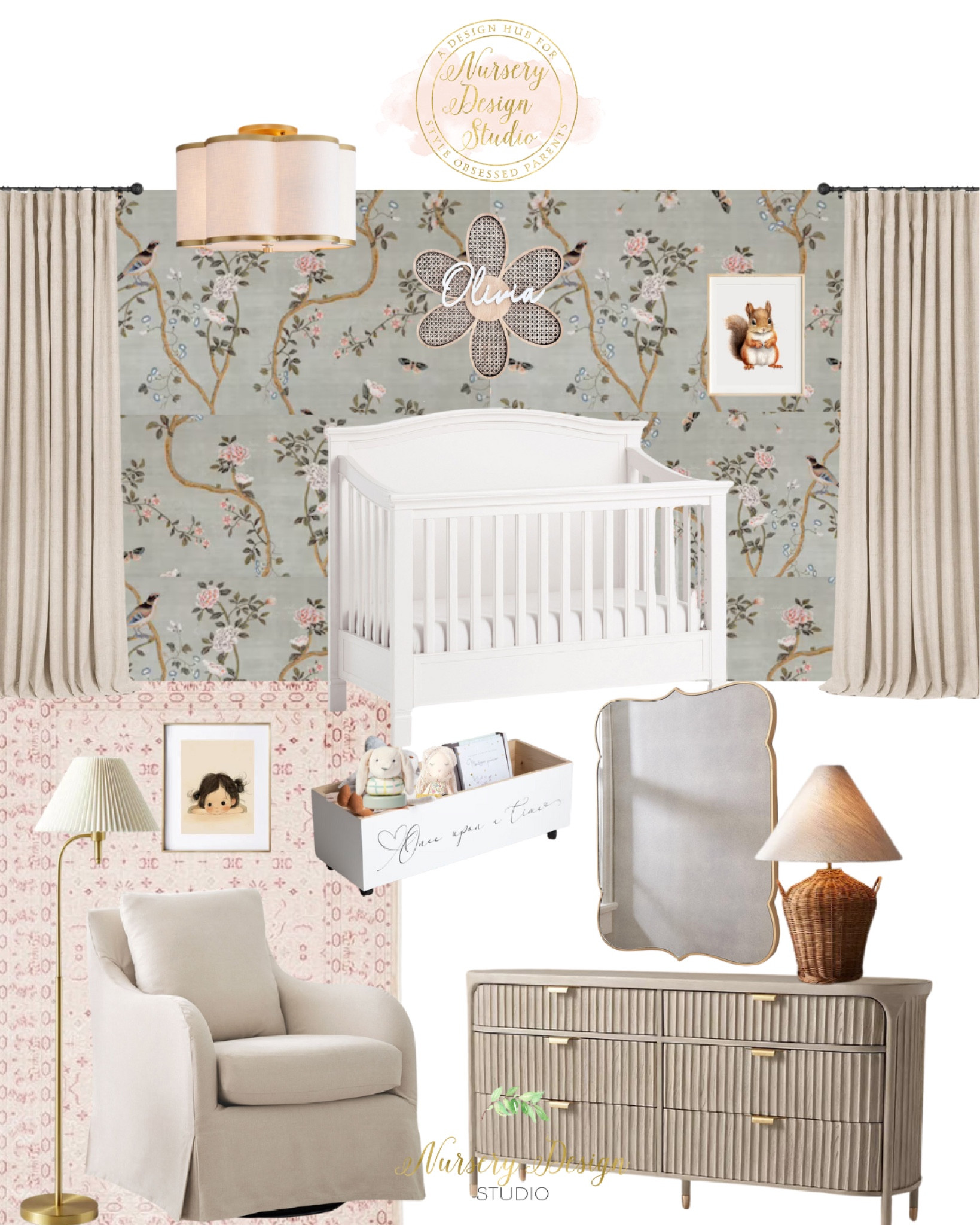 Baby girls nursery inspiration 

#nursery #girlsroom 

#LTKBump #LTKStyleTip #LTKHome