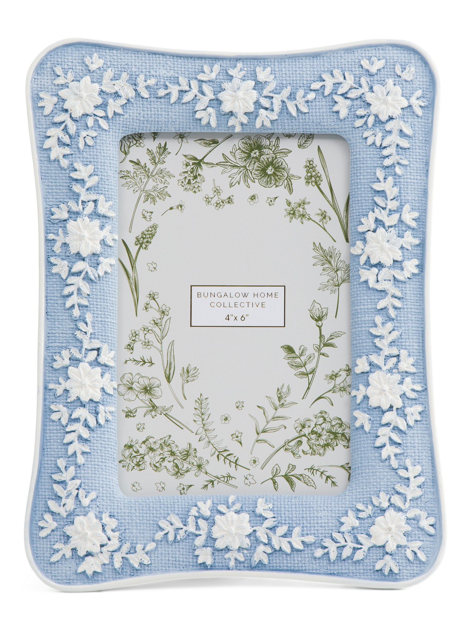 4x6 Bow Floral Tabletop Picture Frame | TJ Maxx
