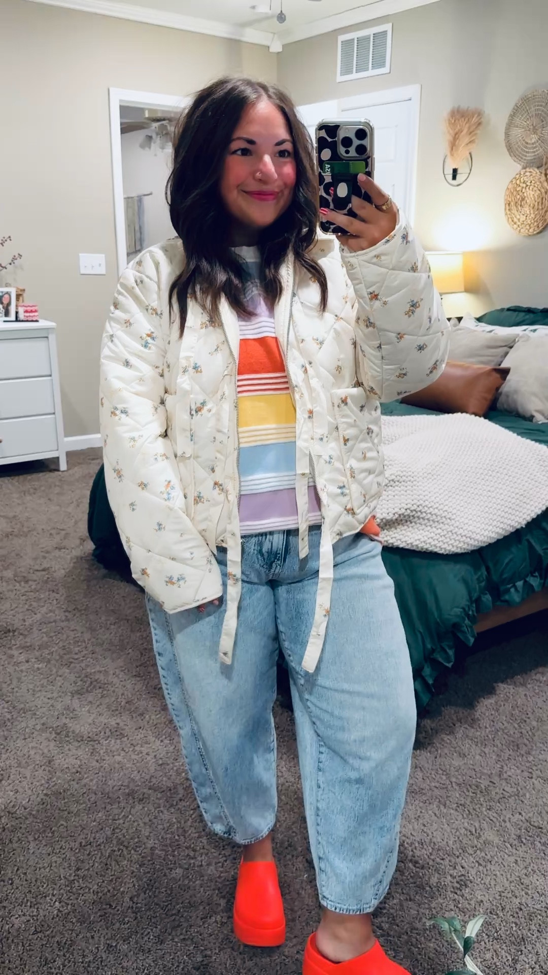 Cozy layers on repeat 🤍 This lightweight quilted jacket from Walmart is perfect for everyday errands and cool mornings—comfy, flattering, and budget-friendly!

platform crocs: fit oversized // wearing a 2
jeans: fit true to size // wearing a 14
sweater: fits true to size // wearing an XL
puffer coat: fits true to size // wearing a large 

 

#LTKootd #LTKMidsize #LTKFindsUnder50