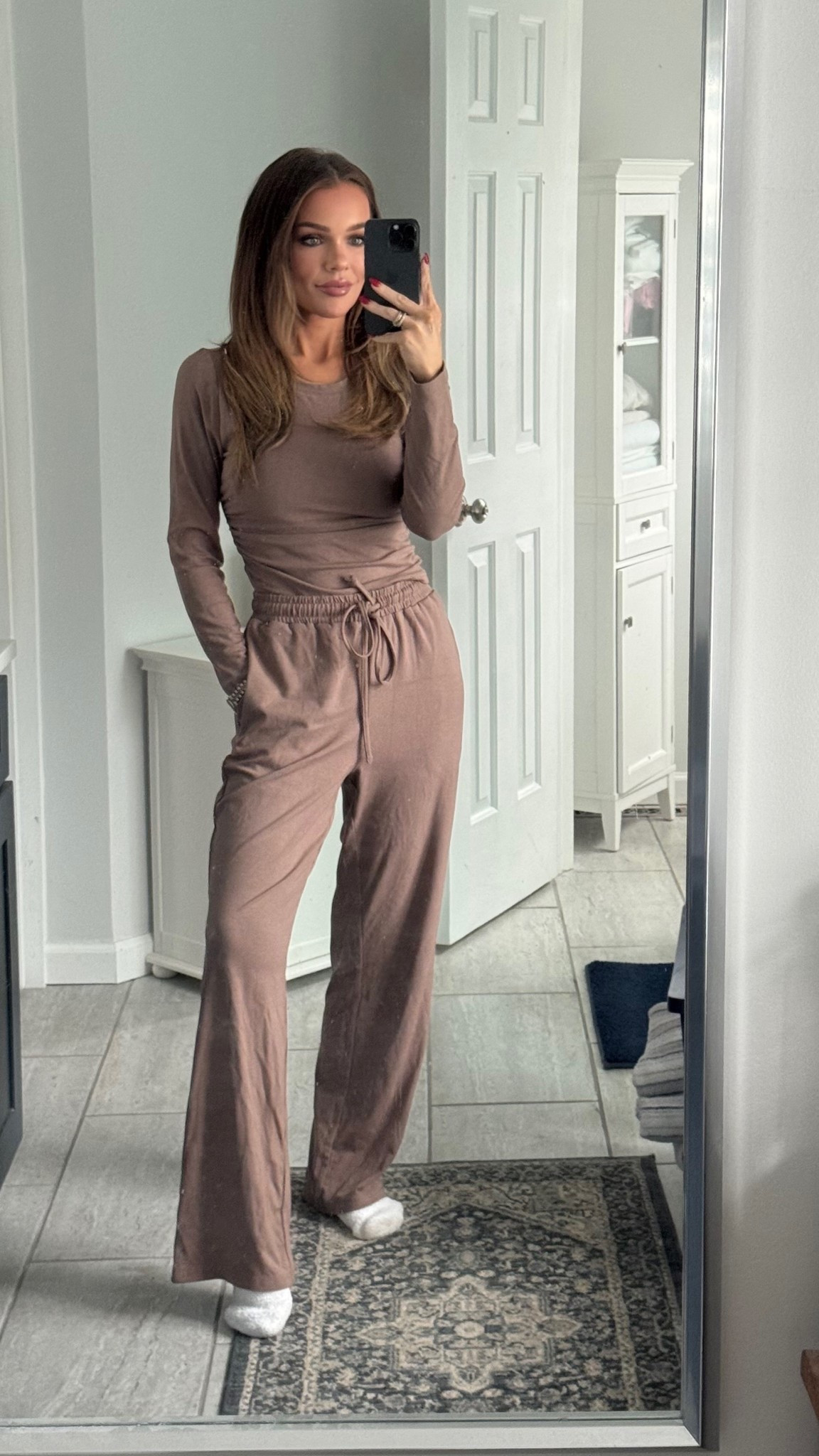 Amazon lounge set. Wearing size XS! 

#LTKmomlife #LTKFindsUnder50 #LTKootd