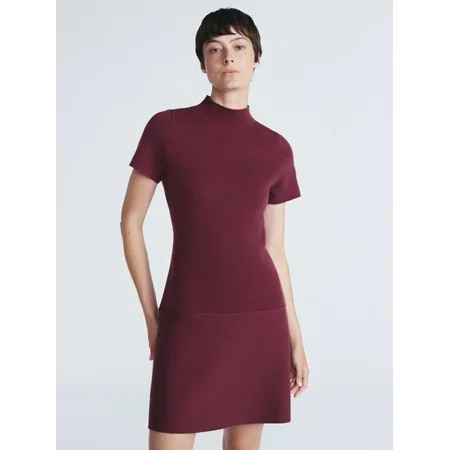 Scoop Women s and Women’s Plus Fit and Flare Jacquard Sweater Dress Sizes XS-4X | Walmart (US)
