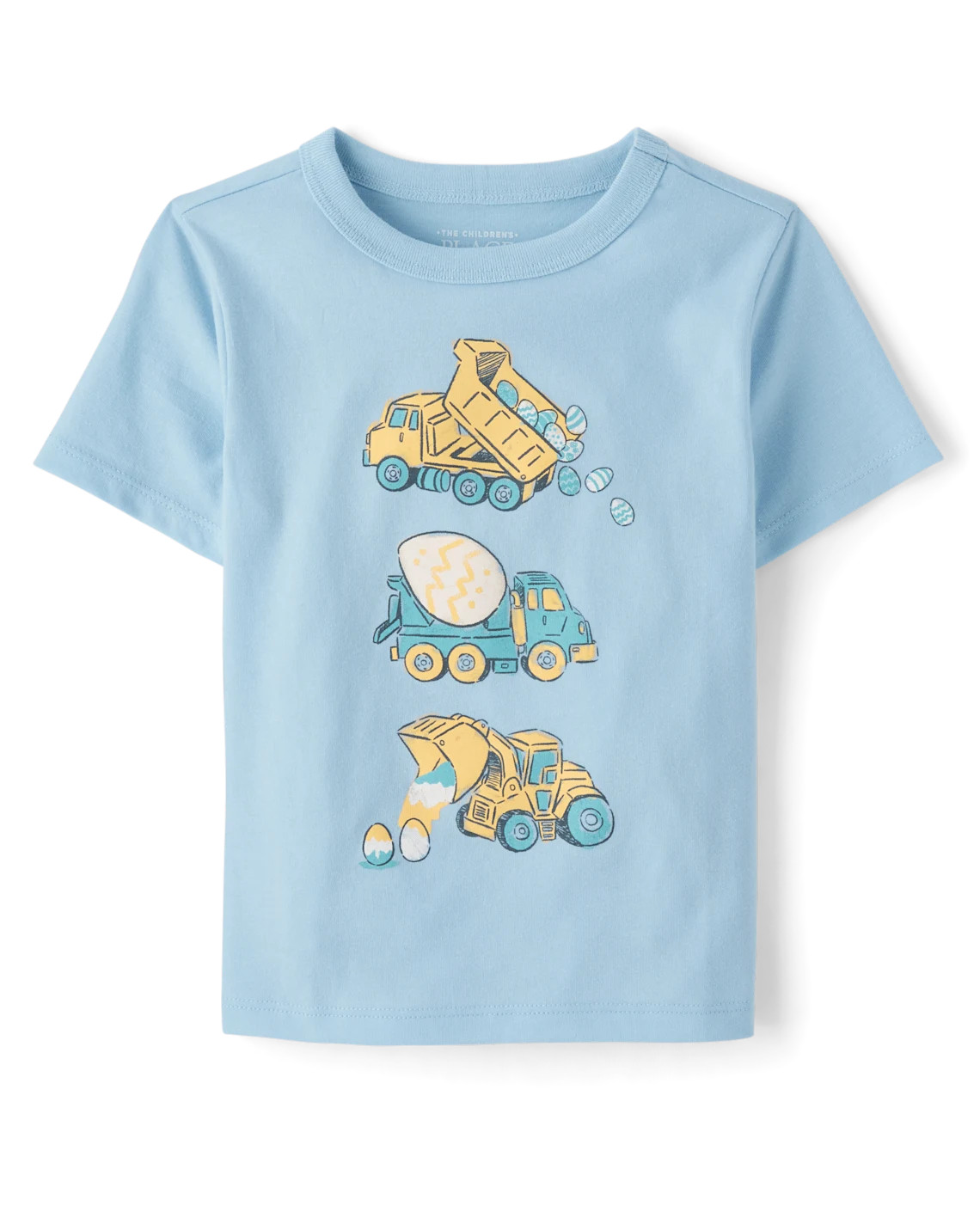 Baby And Toddler Boys Easter Construction Vehicle Graphic Tee - blue | The Children's Place